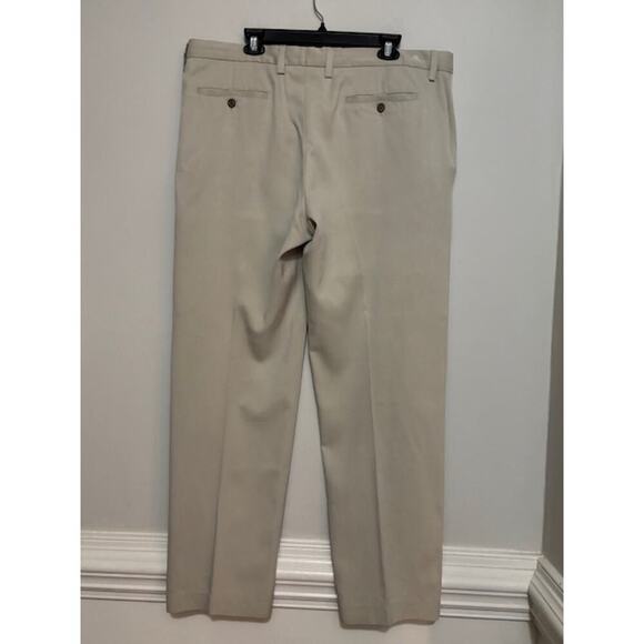 Tommy Bahama Mens Pants Trousers Tan Beige 100% Cotton 38X32 Flat Front - Picture 2 of 7